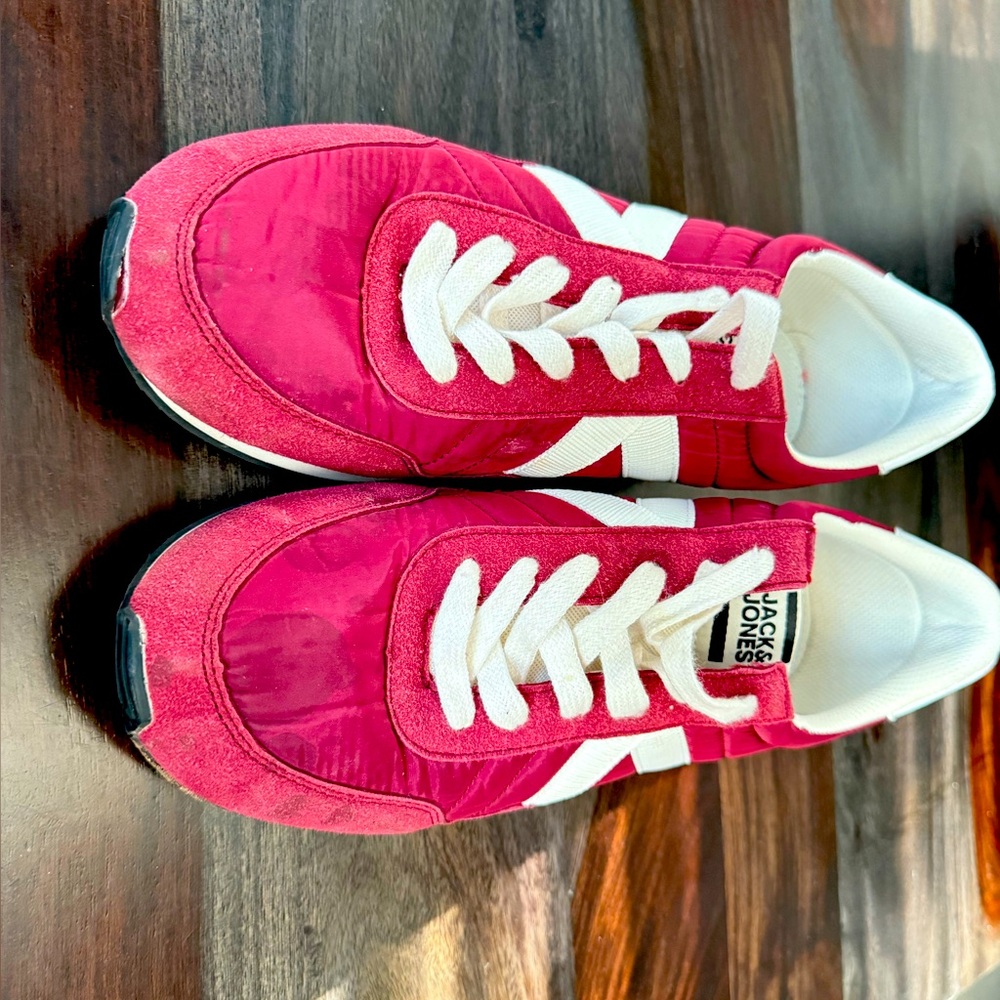Jack & Jones Vibrant Red Athletic Shoes
